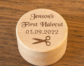 Engraved My First Curl Keepsake Box • Personalised Baby Hair Memory Box • Custom Newborn Gift • Christening Baptism Baby Shower Present Gift