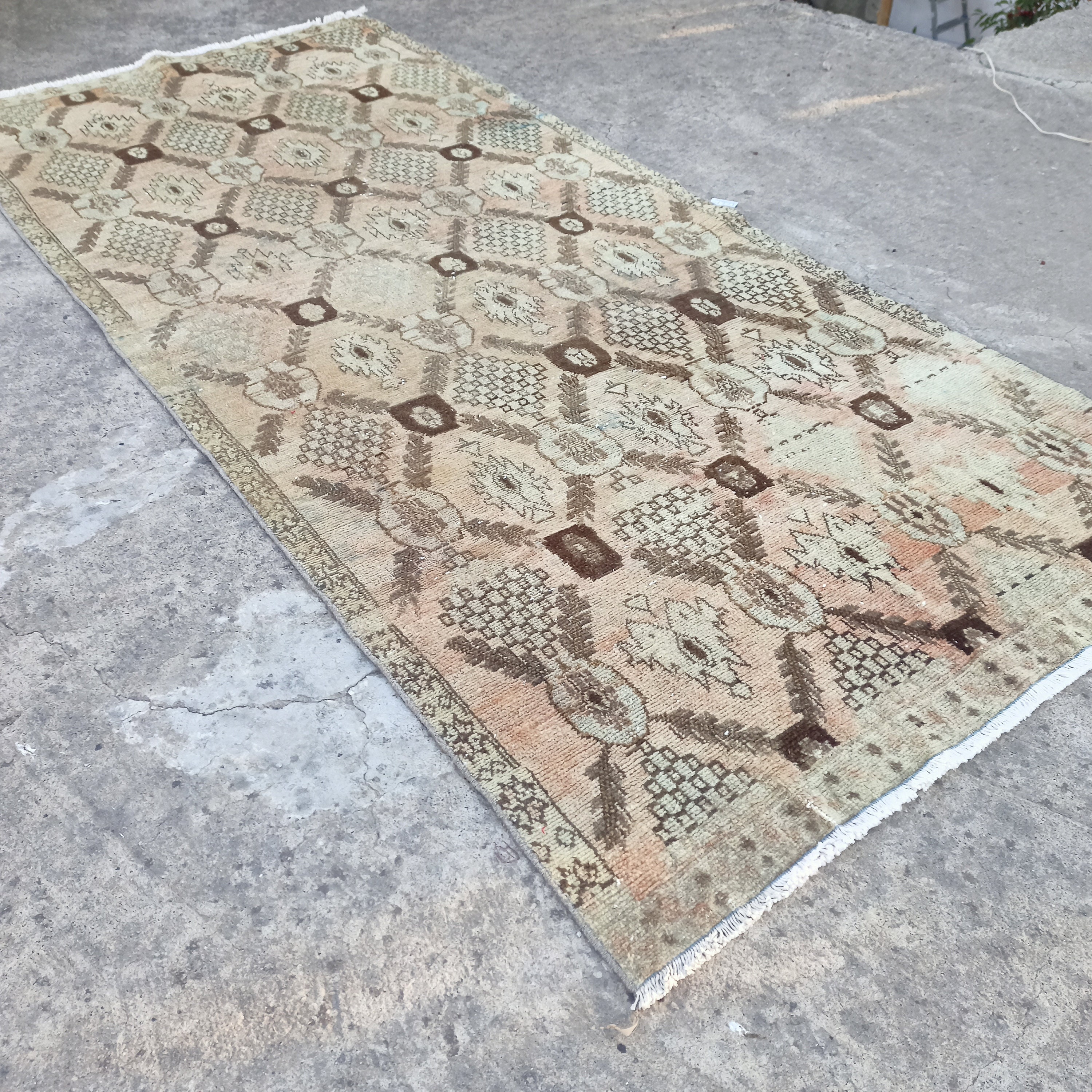 Turkish Rug Large Carpet Vintage Rug Oushak Carpet Inches Oversize Rug ...