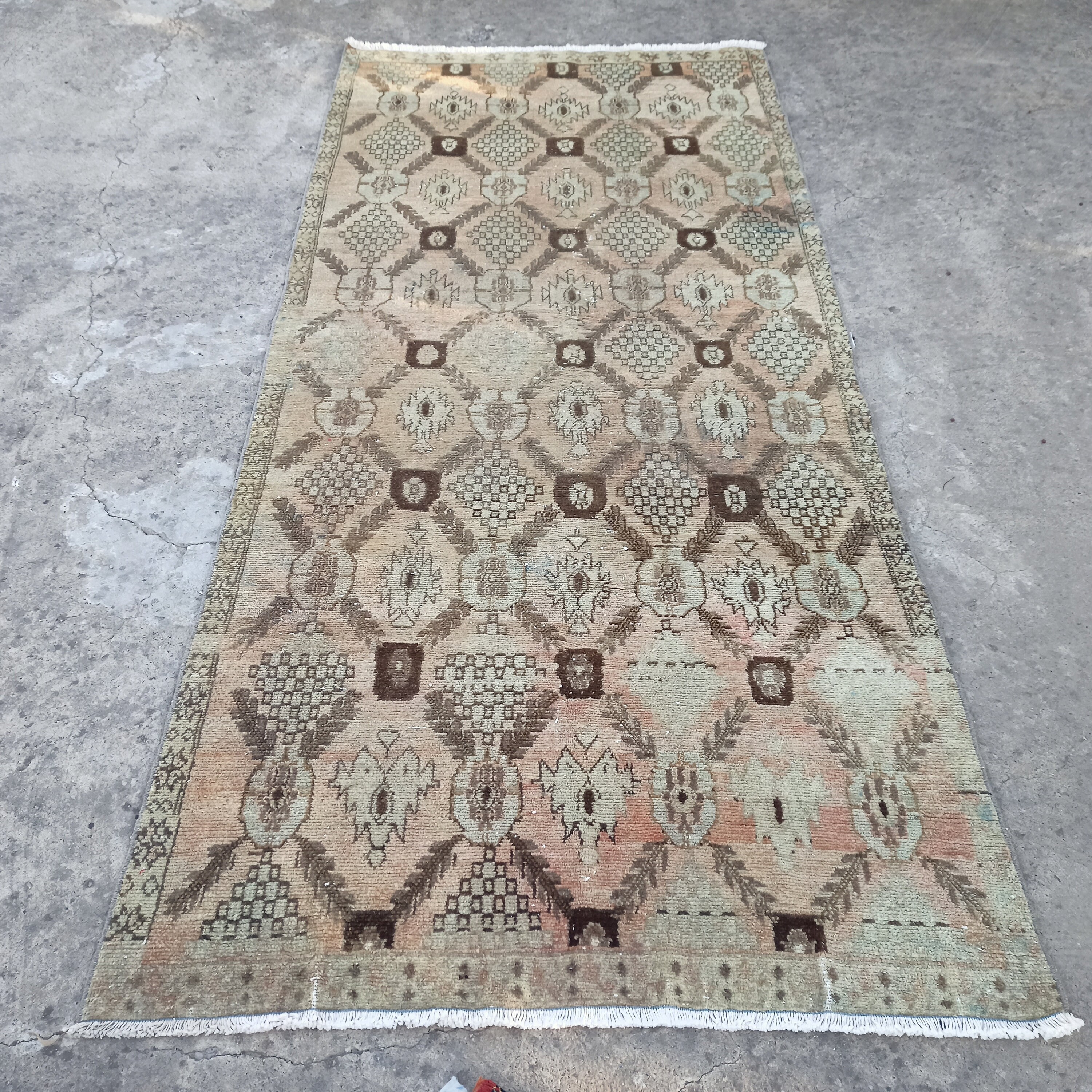 Large Turkish Rug Turkish Rug Large Carpet Vintage Rug Oushak Carpet Inches Oversize Rug ...