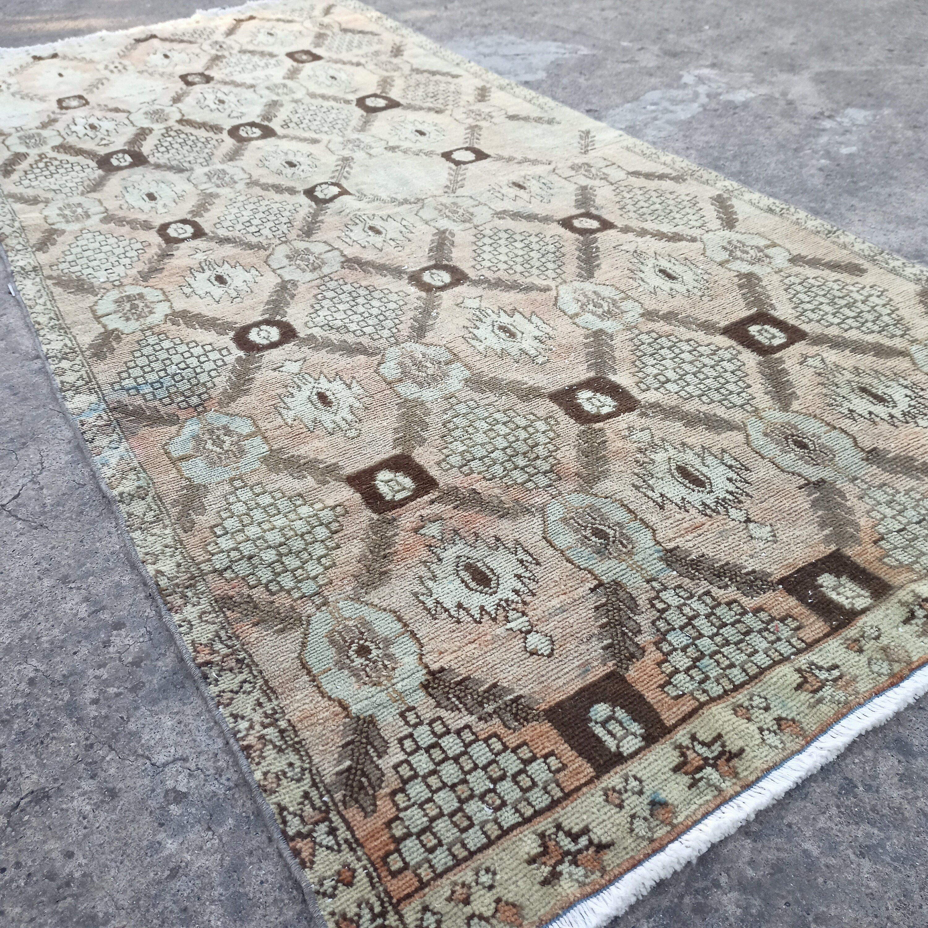 Large Turkish Rug Turkish Rug Large Carpet Vintage Rug Oushak Carpet Inches Oversize Rug ...