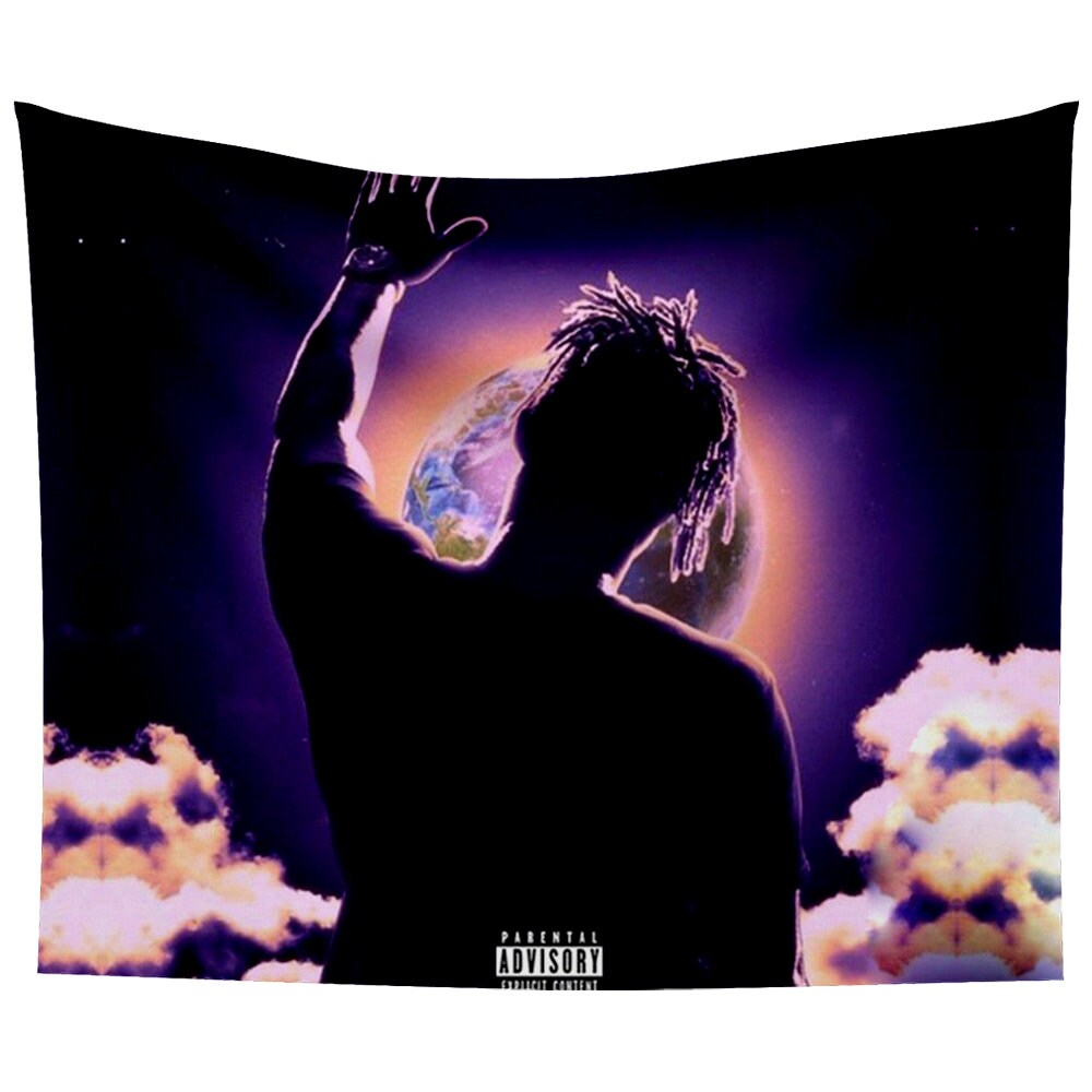 Goodbye Wrld Tapestry RIP Juicee wrld Wall Tapestry Rapper Etsy
