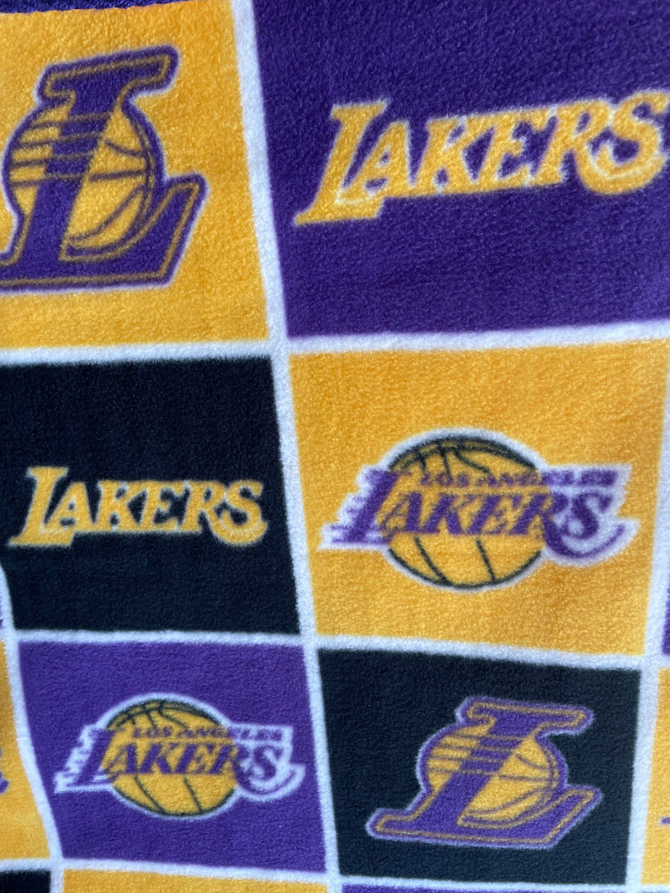 Los Angeles Lakers Crochet Blanket Lakers Baby Gift Set LA Etsy