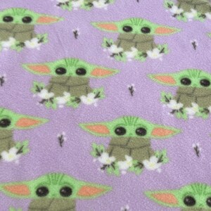 Manta de bebé Yoda para niña con gorro de Yoda, mandaloriano, manta de bebé de Star Wars, El Niño, bebé Star Wars, Grogu, baby shower de Star Wars imagen 6