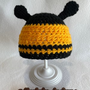 Bumble Bee beanie, choice of size, Made to Order