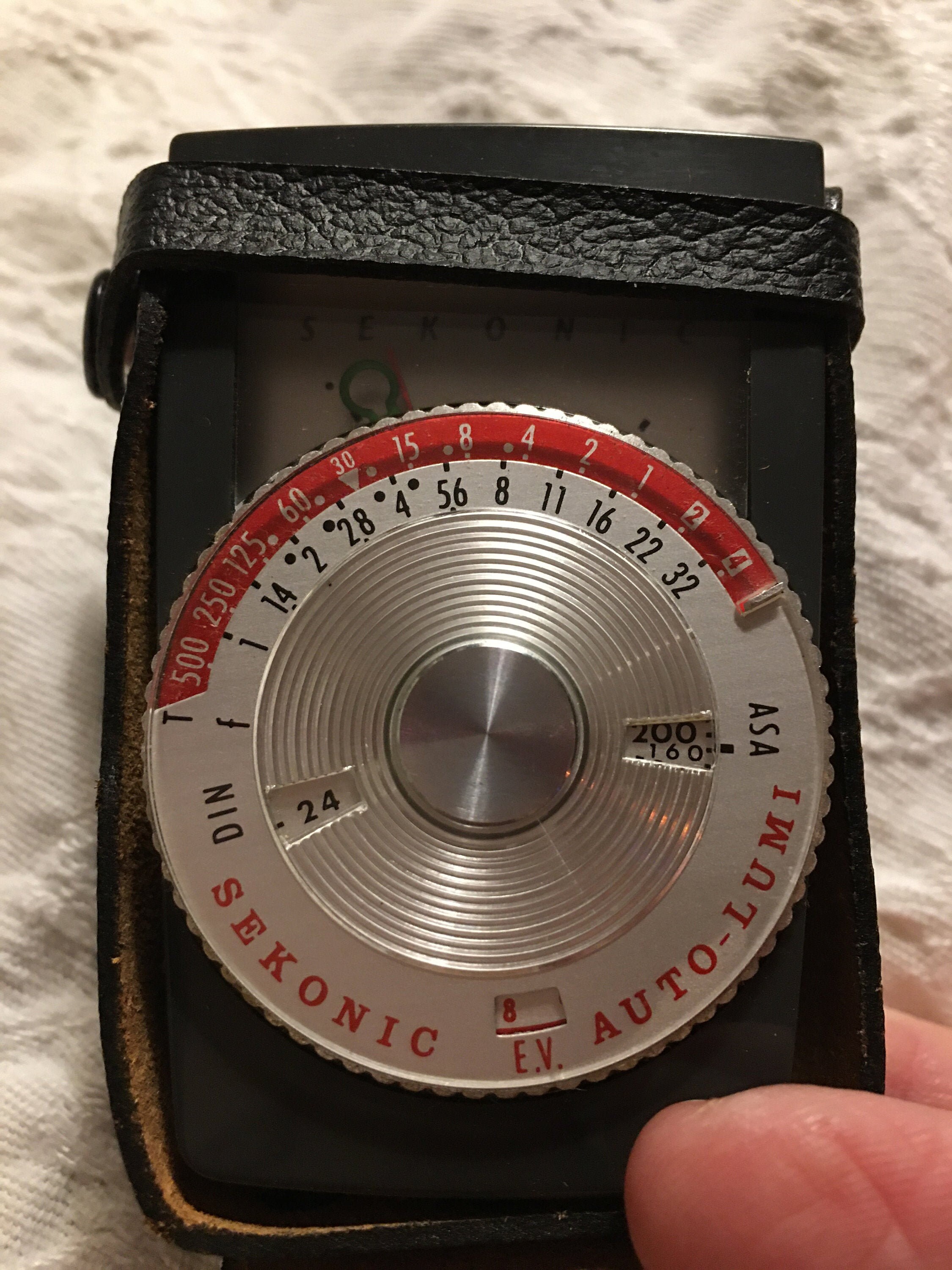 Vintage Sekonic Auto Lumi Light Meter in Leather Case Etsy