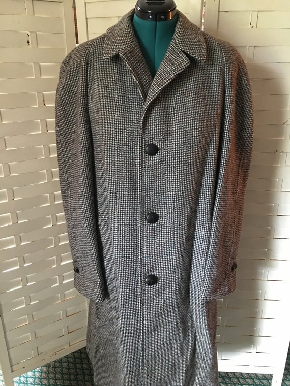 Vintage Harris Tweed Men's Trench Coat