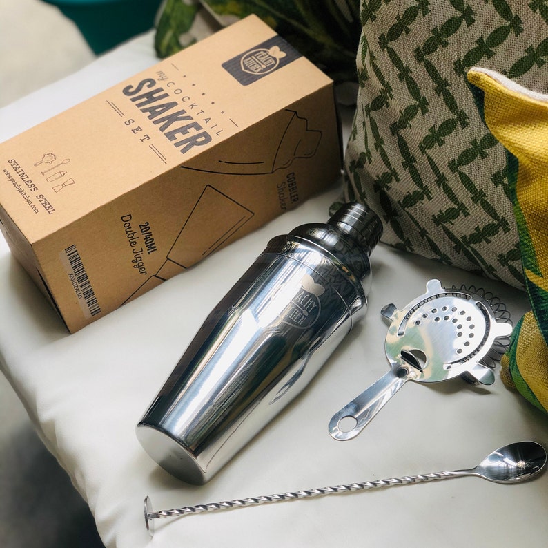 Cocktail Shaker Gift Set Mixer Set Comes with Shaker Bottle Etsy
