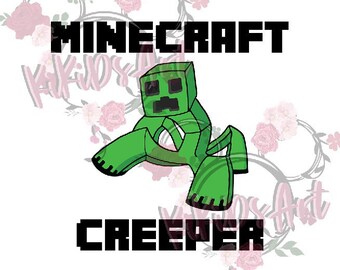 Download Minecraft Creeper Svg Etsy PSD Mockup Templates