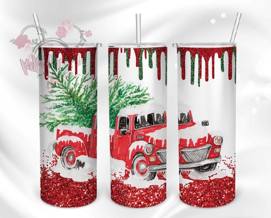 Christmas 20 ounce skinny tumbler Sublimation Design Download Etsy Tumbler Christmas