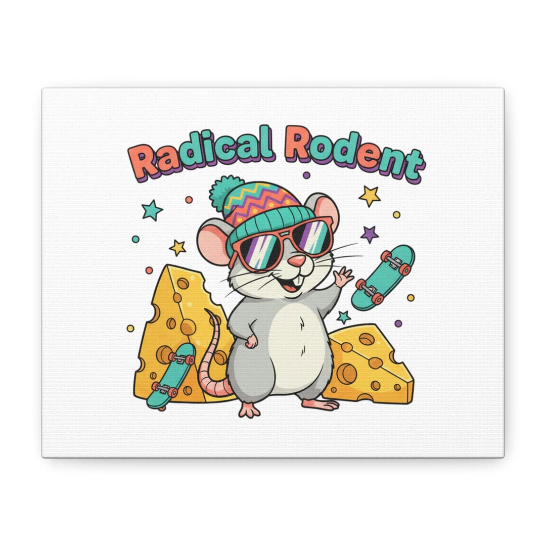 Radical Rodent Rat Art Print, Matte Canvas - Etsy