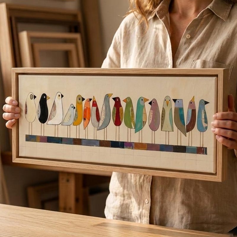 Bahaouse Design Bauhaus Wall Art Bird - Etsy