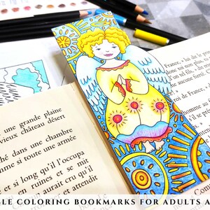 Printable Angel Bookmarks to Color, Cute Angel Coloring Pages for ...