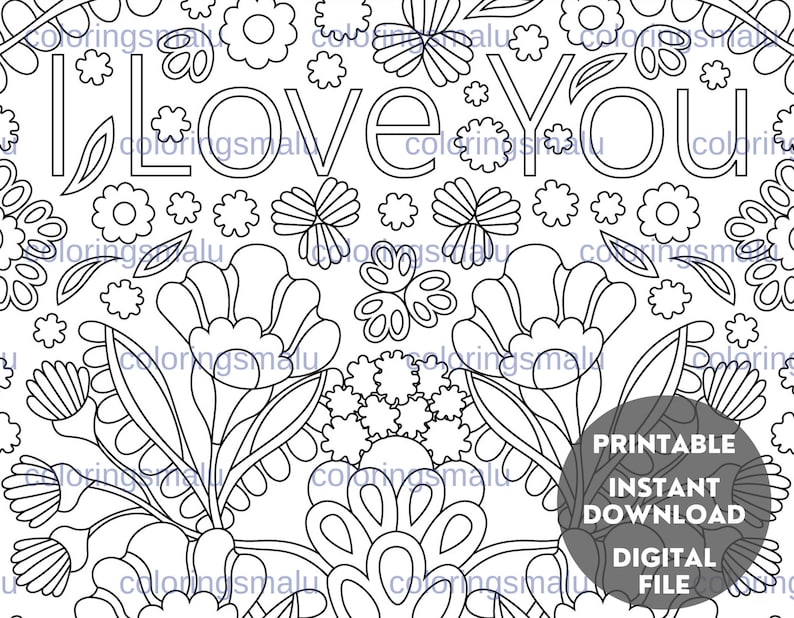 I Love You Adult Coloring Pages - Il 794xN.4553562942 Jv4h
