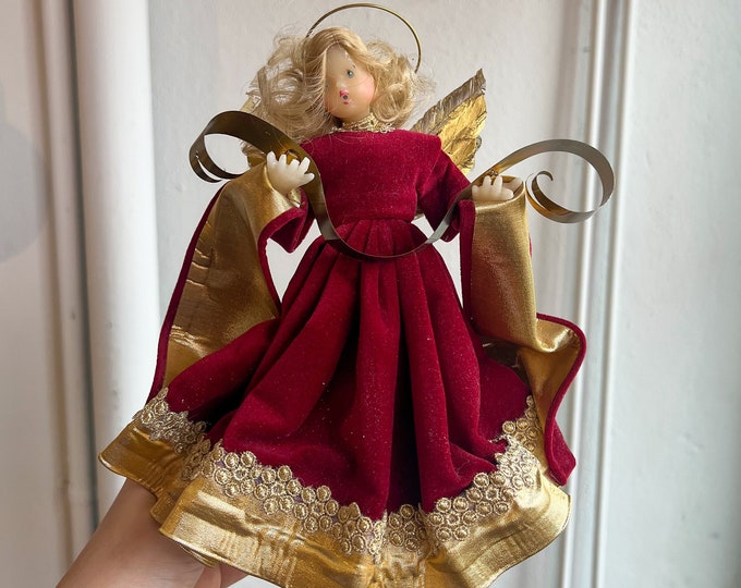 Pauline Leidel Spreen 1950's Mid Century German Wax Nuremberg Angel