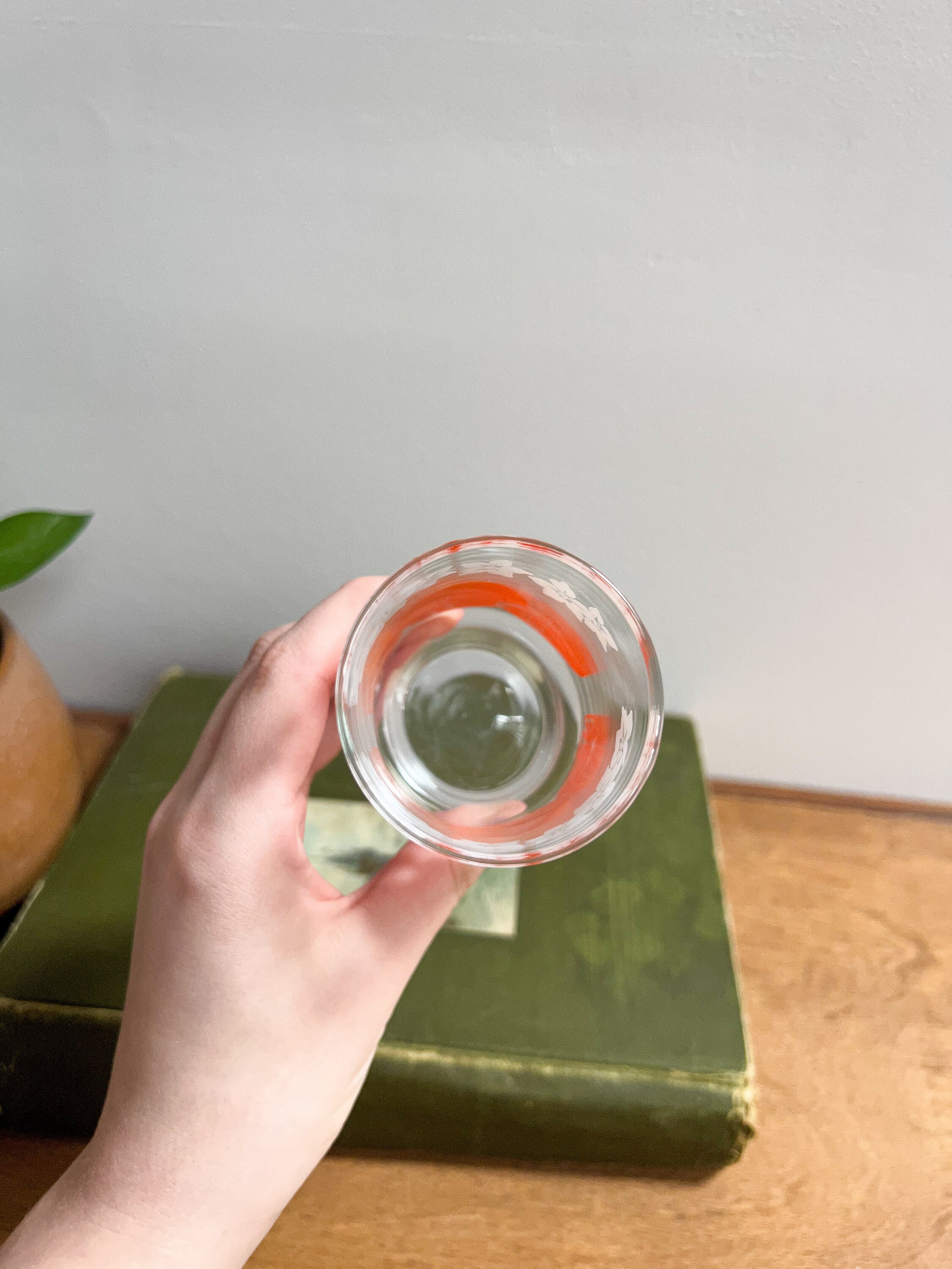 Vintage Libbey Orange Juice Glass Oranges and White Flowers Etsy
