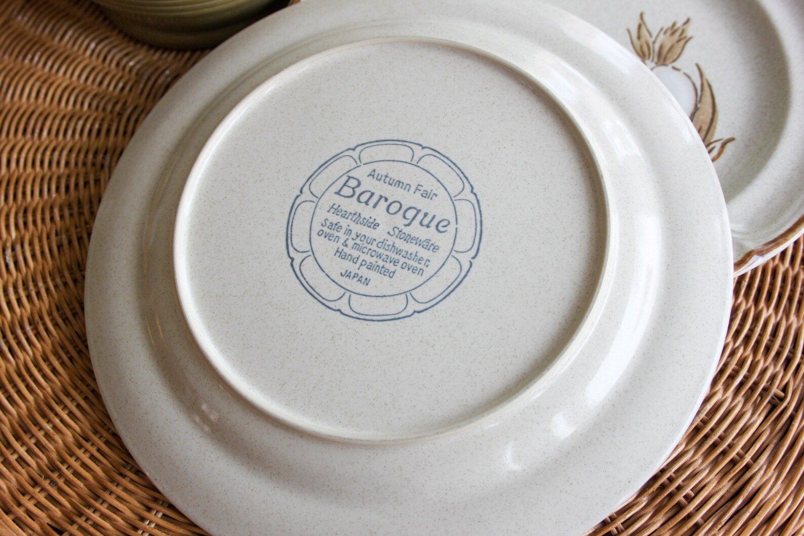 Hearthside Stoneware Japan Autumn Fair Baroque Dinner or Chop Etsy