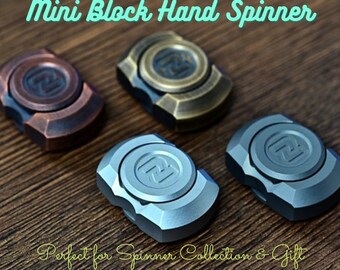 Finger Hand Fidget Spinner 100% Metall silver Präzisions Kugellager Top Spin 2 
