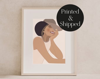 Fashion Wall Art Boho Girl Minimalist Wall Art Instant Download Boho Decor Good Vibes Only Selfie In Mirror Fashion Print Art Collectibles Digital Prints Vadel Com