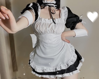 Maid Costume Sexy Maid Cosplay Costume Women Fetish Lingerie - Etsy