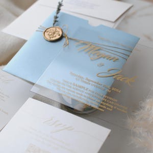 Acryl-Einladungen - Benutzerdefinierte Acryl-Einladungen mit Umschlag, personalisiertes klares Design für Hochzeiten & Quinceanera