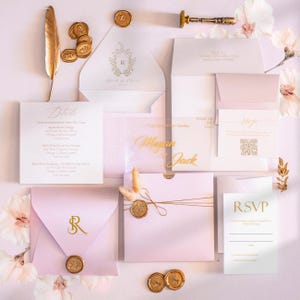 Invito di nozze - Inviti acrilici personalizzati, inviti di nozze trasparenti di lusso, biglietti trasparenti moderni personalizzati, RSVP e buste