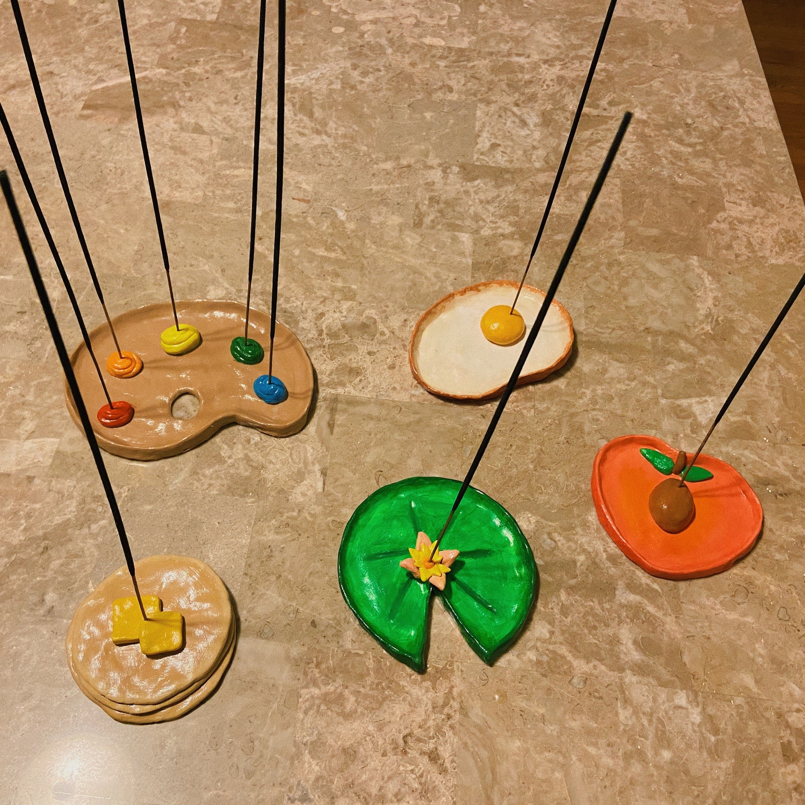 Handmade clay incense holders Etsy