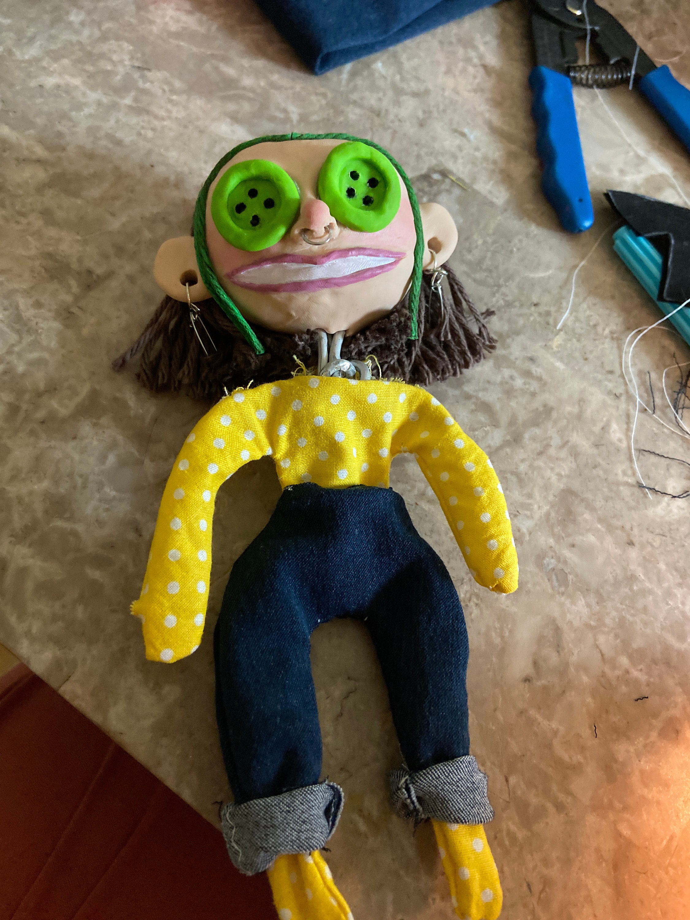 Custom Coraline style Doll Etsy