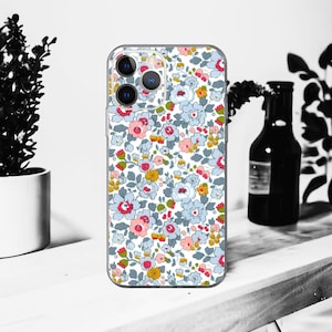 Coque souple Liberty Betsy p pour iPhone 16, 15, 14, 13, 12, 11, X, XR, SE, 8, 7,