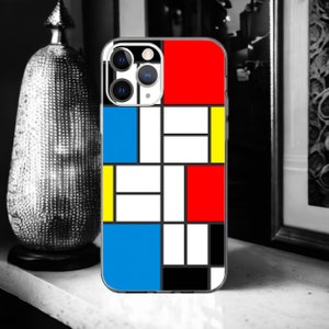 Mondrian case for iPhone 15, 14, 13, 12, 11, X,XR, SE, 8, 7, 7, 6, 6 image 1