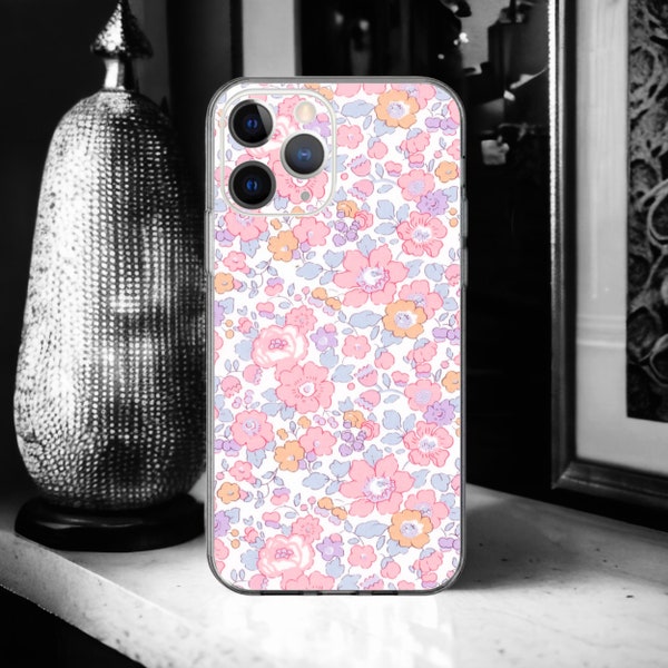 Coque Liberty Betsy Musk pour iPhone 15, 14, 13, 12, 11, X, XR, SE, 8, 7, 7+