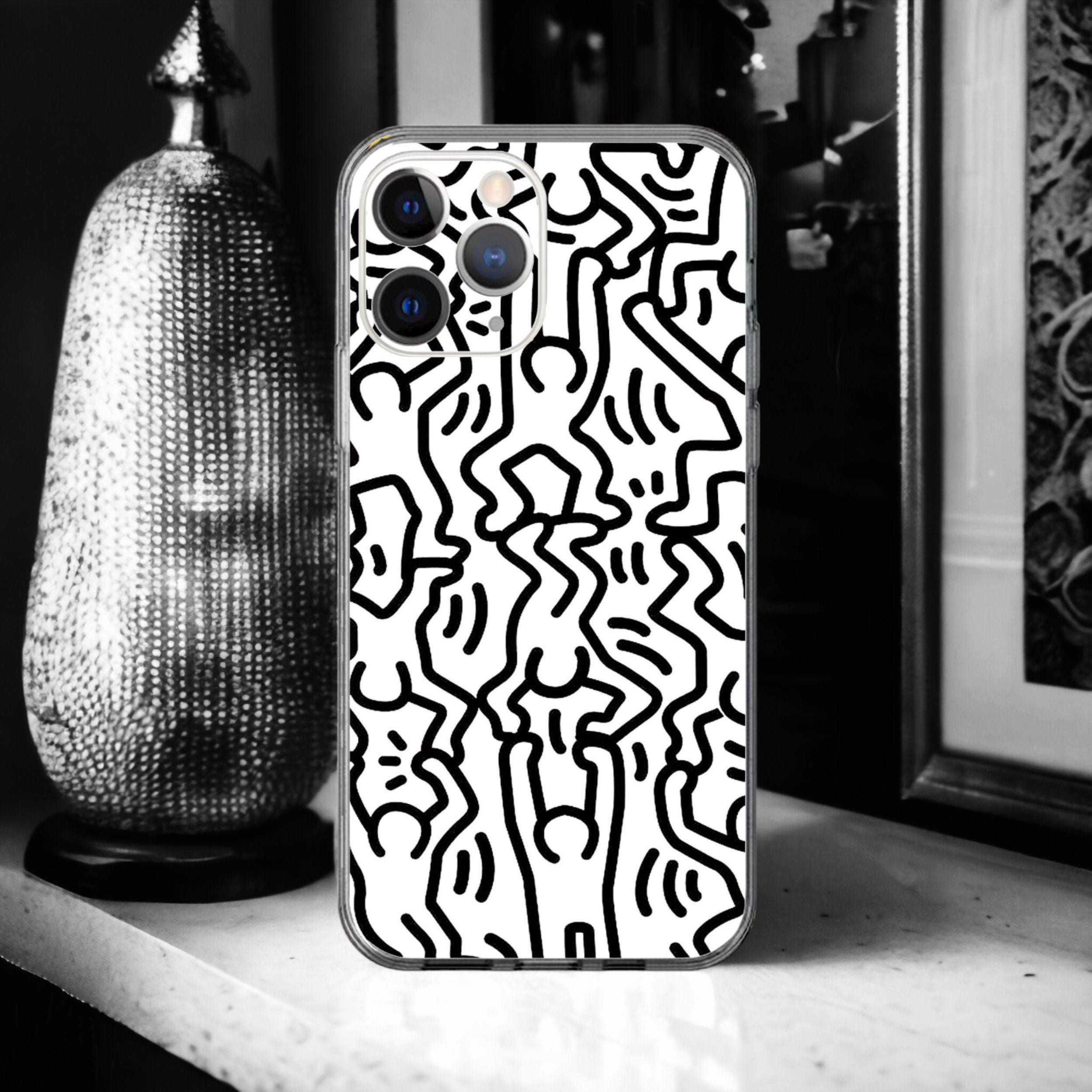 Keith Haring N Case for iPhone 15, 14, 13, 12, 11, X, XR, SE, 8, 7, 7 -  Etsy Hong Kong