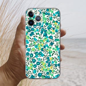 Liberty Wiltshire-Smaragdgrüne iPhone 17, 16, 15, 14, 13, 12, 11, 10, 8, SE Hülle