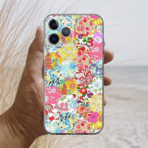 Coque pour iPhone 17, 16, 15, 14, 13, 12, 11, X,XR, SE, 8, 7 Liberty Patchwork Dream
