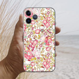 Hello Kitty pink iPhone 17, 16, 15, 14, 13, 12, 11, 10, 8, SE case