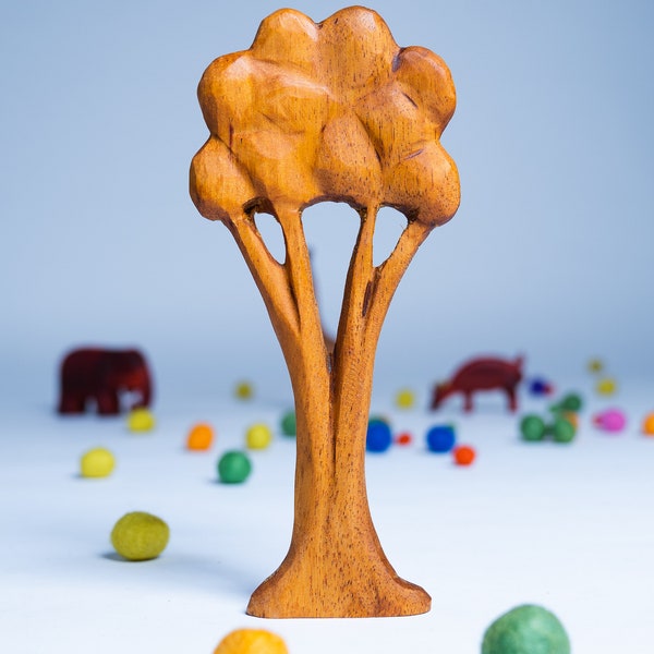 Waldorf style Wooden BAOBAB tree toy.