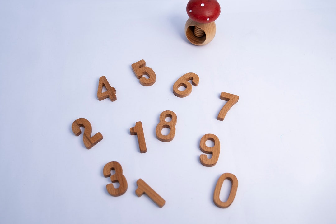 Wooden Numbers Counting Set. 0 to 20 Numbers for Toddlers Montessori ...