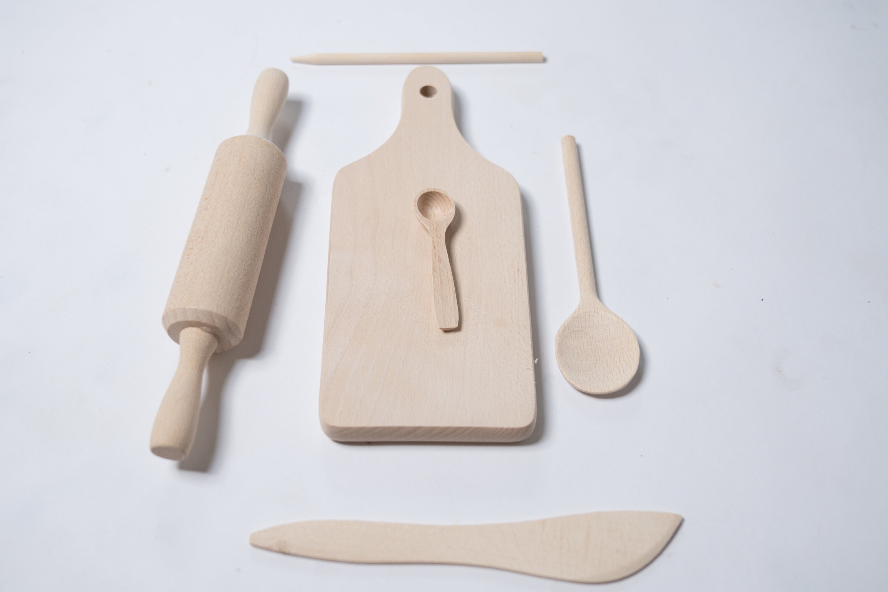 Buy Animal Design Toy Wooden Kitchen Utensils - 6 Pieces Online