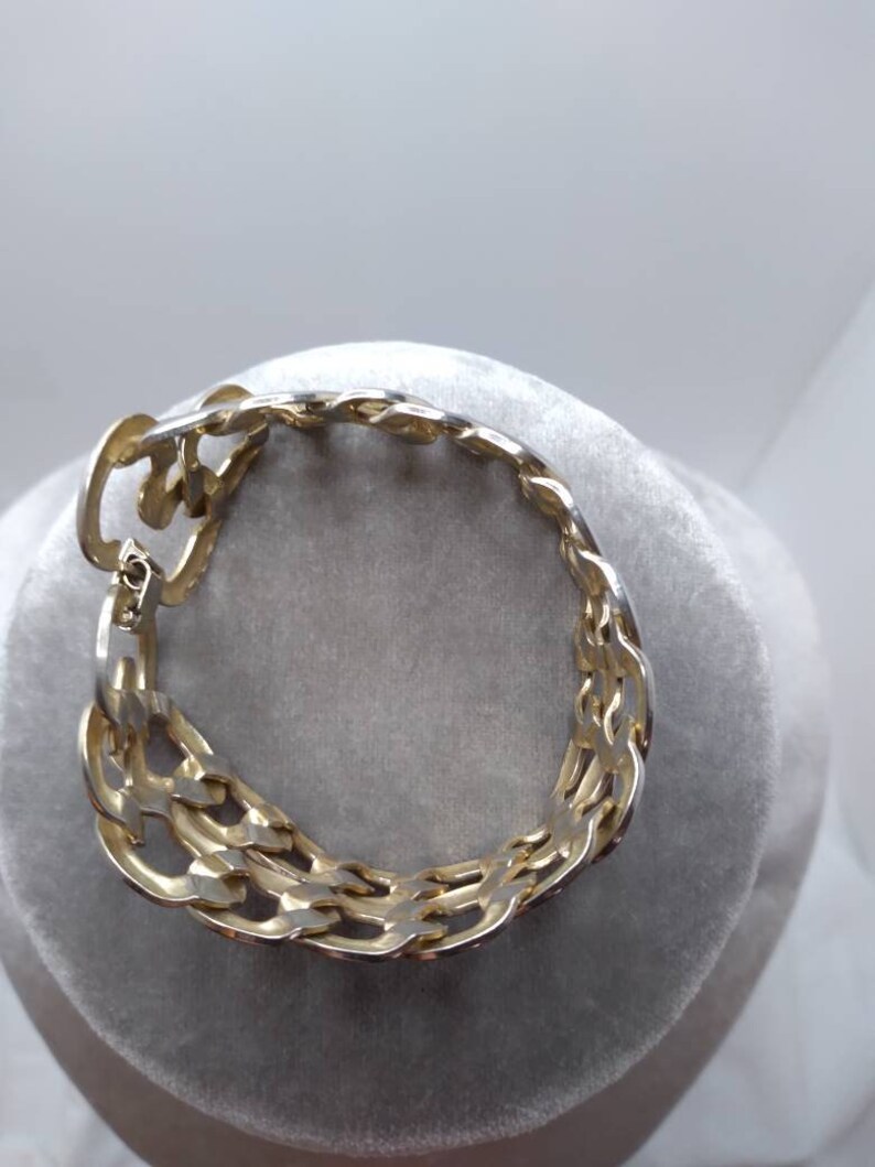 Gold Tone Chain Linked Bracelet