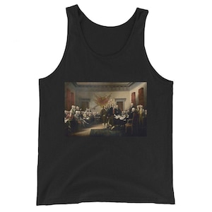 Camiseta sin mangas con la Declaración de Independencia