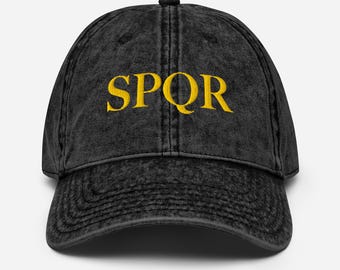SPQR Vintage Cotton Twill Cap