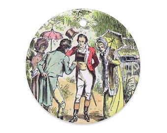 Pride and Prejudice ceramic ornament
