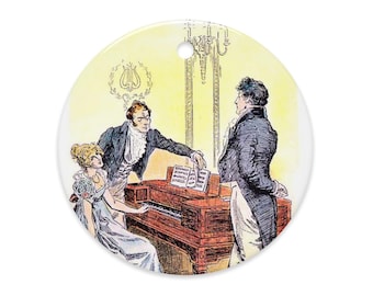 Pride and Prejudice (Piano) ceramic ornament