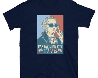 Camiseta de fiesta de George Washington