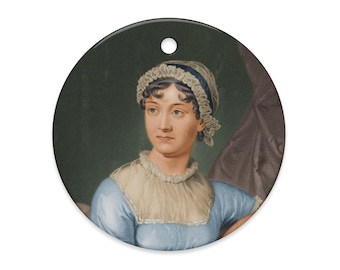 Jane Austen ceramic ornament