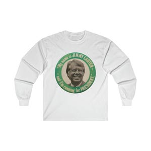 私の名前はジミー・カーター、大統領選に立候補中 長袖Tシャツ
