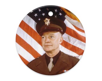 General Dwight D. Eisenhower ceramic ornaments