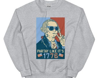 Sudadera de fiesta como si fuera 1776