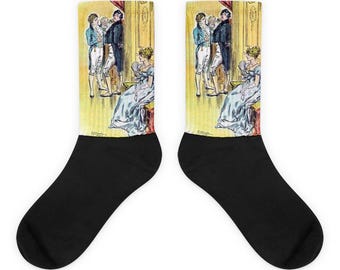 Pride and Prejudice- Mr. Darcy and Elizabeth Socks