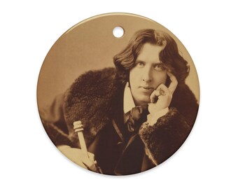 Oscar Wilde ceramic ornament