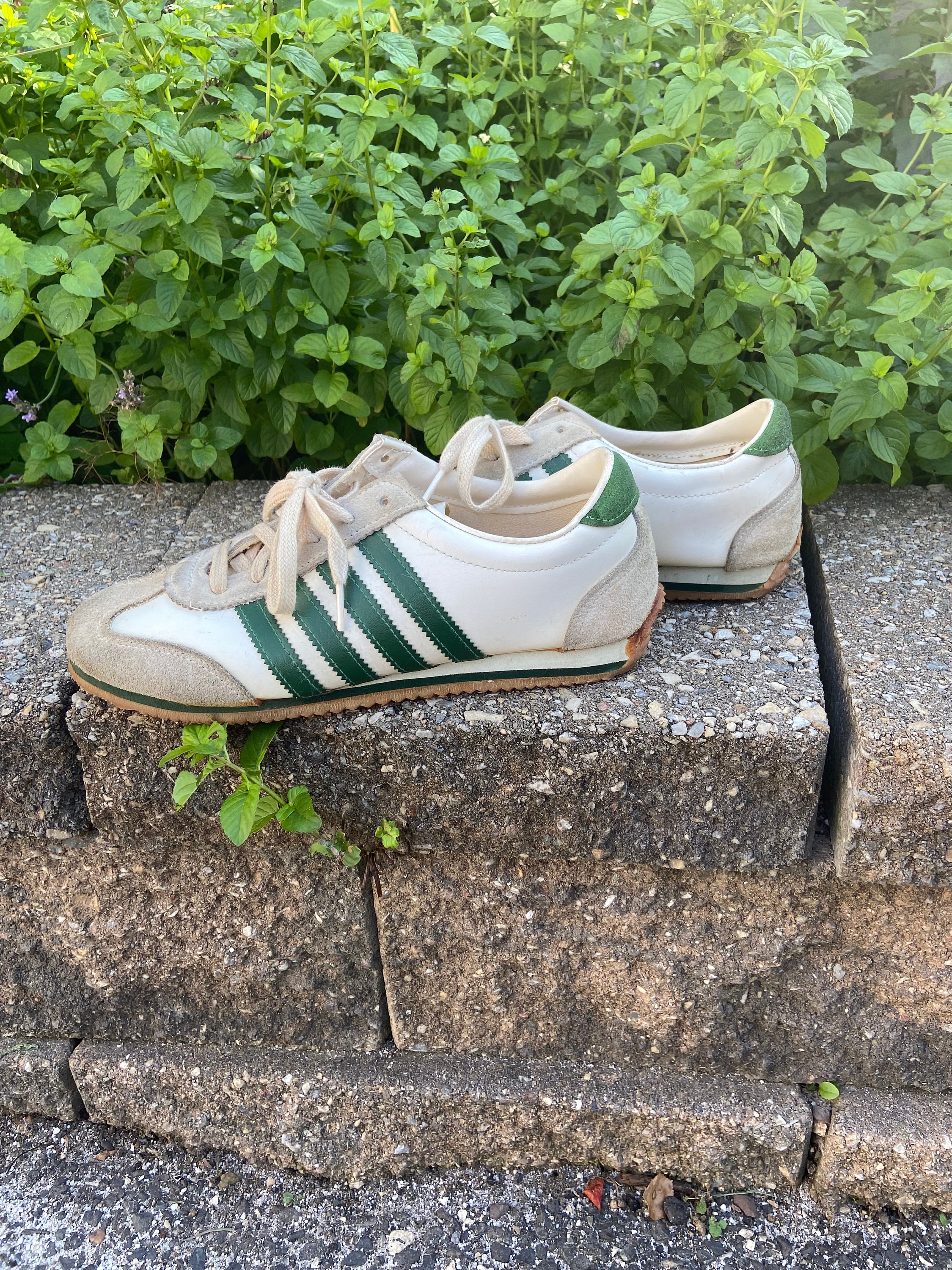 Vintage 1982 Adidas BOSTON 3-Stripes Running Shoes Men Sz 7 Taiwan 80's  Sneakers